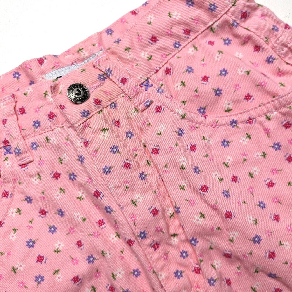 Vintage Circo Shorts Girls Size 8 Pink Floral Dainty Denim - Picture 2 of 5